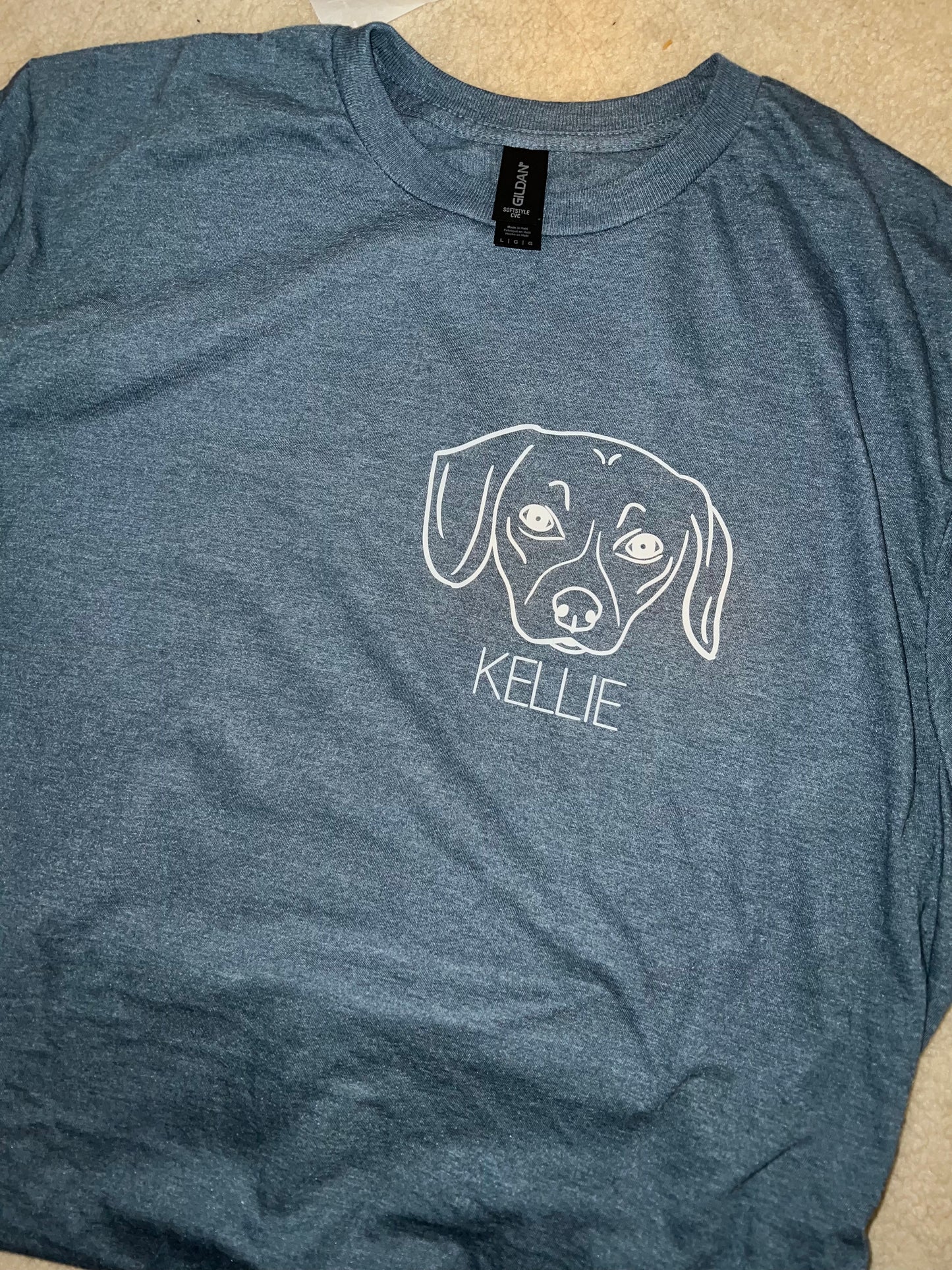 Custom Pet Portrait Tshirt