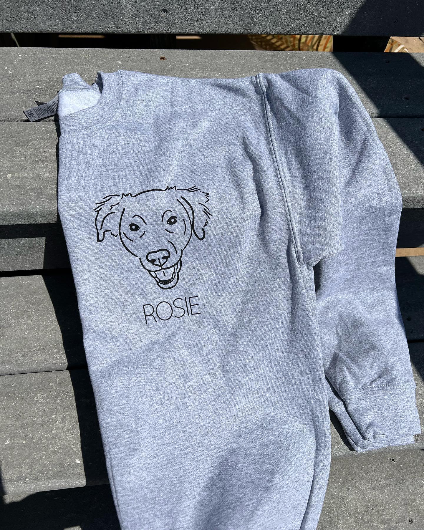 Custom Pet Portrait Crewneck Sweatshirt