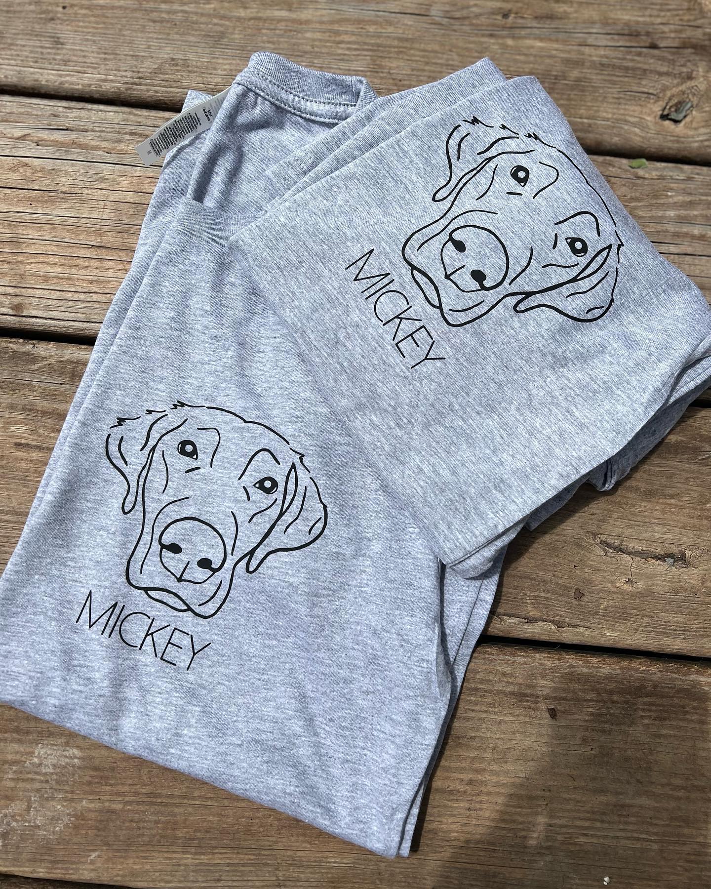 Custom Pet Portrait Tshirt